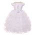 Rainkids Little Girls White Ruffles Virgin Mary Embroidery Baptism Dress 2-6 - SophiasStyle.com